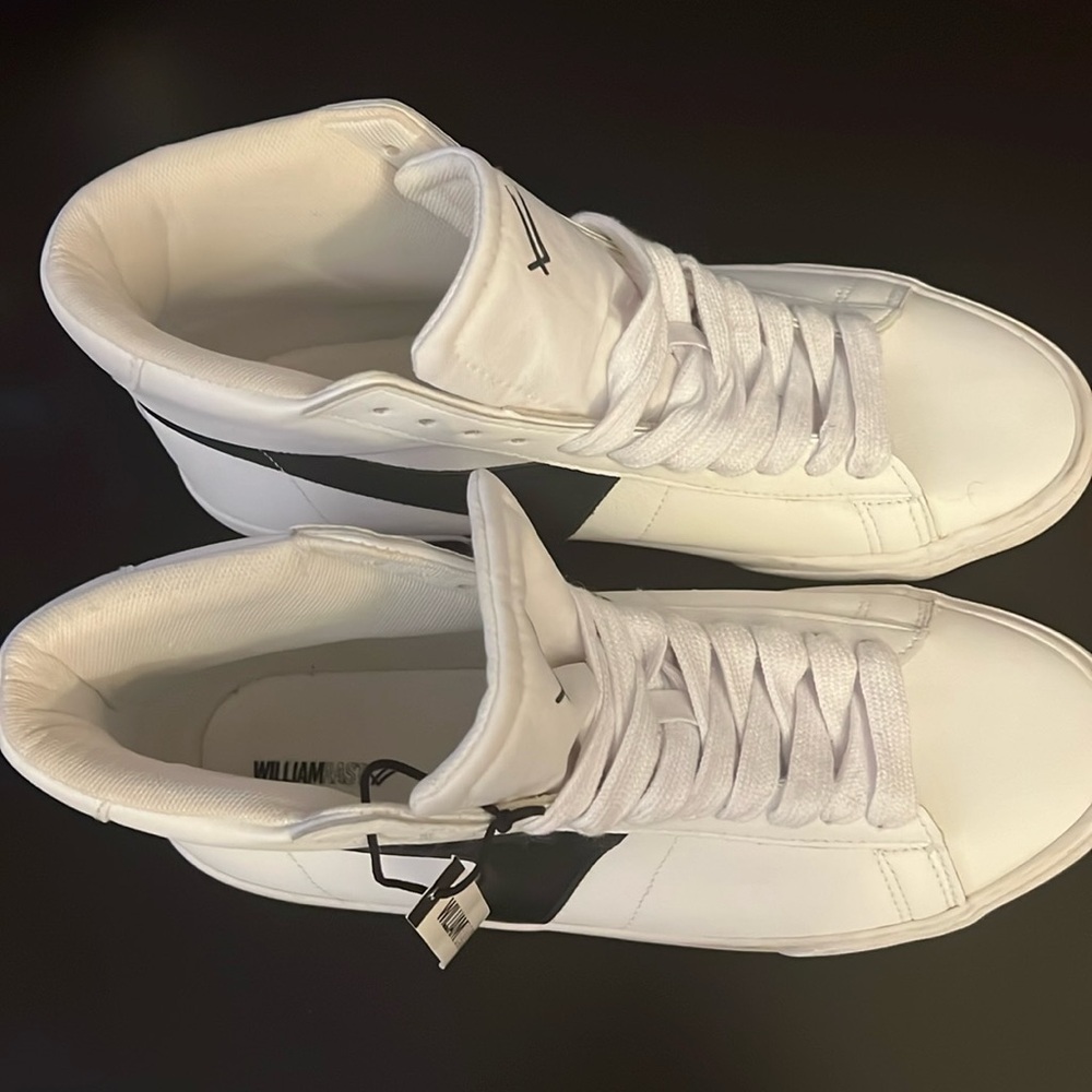 WILLIAMRAST Men’s Genuine leather 10.5 Sneakers color White